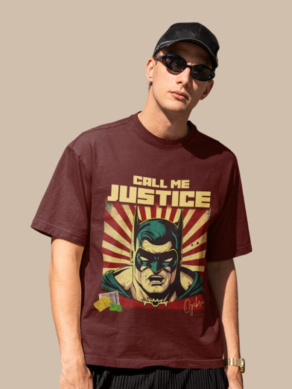 CALL ME JUSTICE OVERSIZED T-SHIRT.