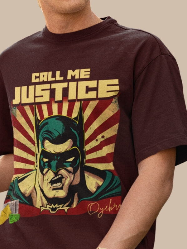 CALL ME JUSTICE OVERSIZED T-SHIRT. - Image 2