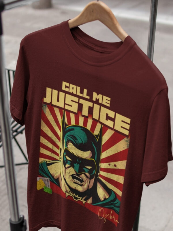 CALL ME JUSTICE OVERSIZED T-SHIRT. - Image 3