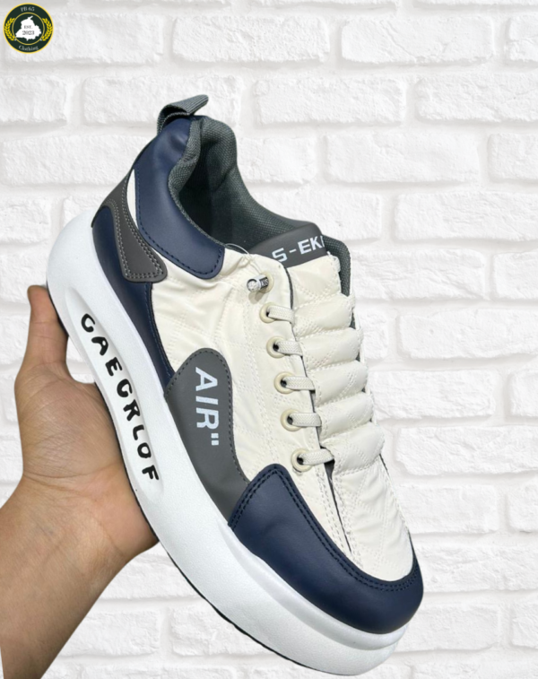 BLUE & WHITE CLASSY CASUAL SNEAKERS - Image 3