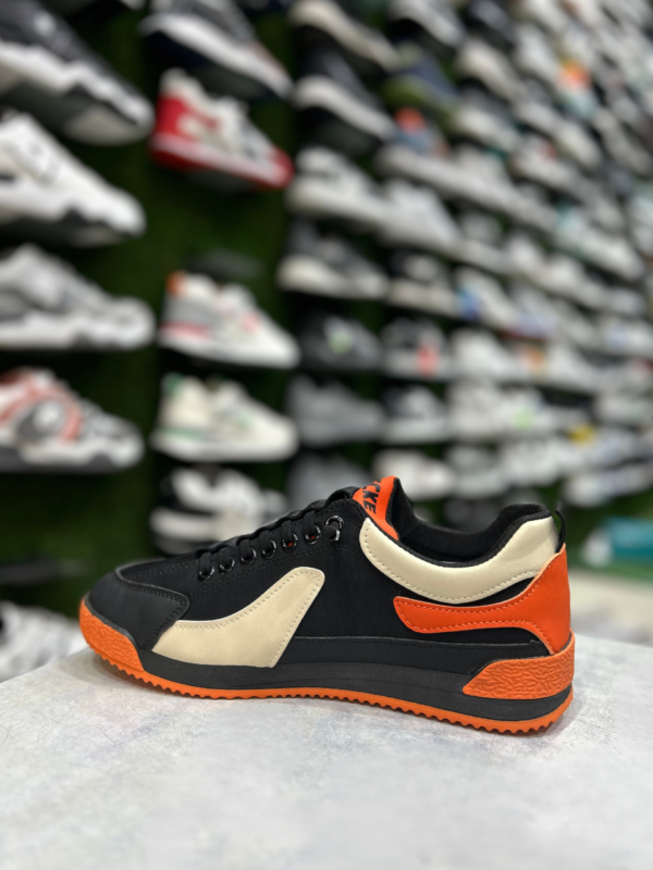 ORANGE & BLACK CLASSY CASUAL SNEAKER - Image 2