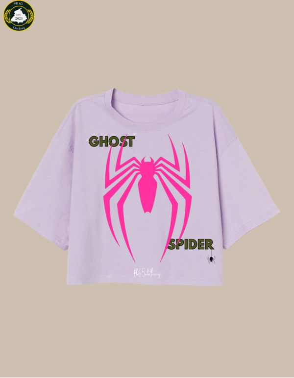 "GHOST SPIDER" CROP TOP.
