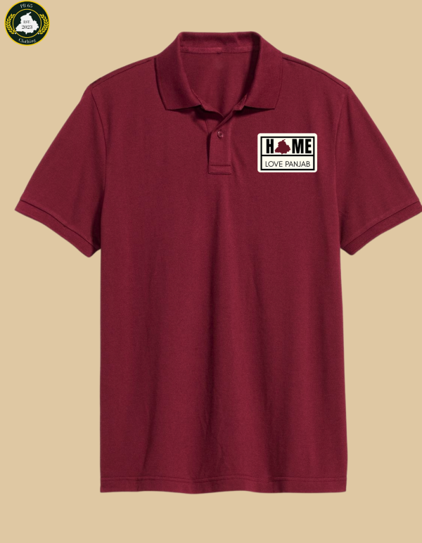 HOME,LOVE PANJAB POLO TSHIRT.