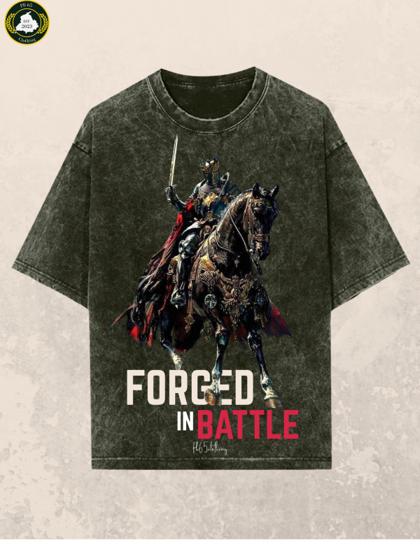 KNIGHT PREMIUM OVERSIZED ACID WASH TSHIRT.