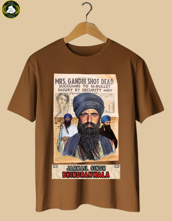 JAIRNAL SINGH BHINDRAWALA OVERSIZED TSHIRT. - Image 2