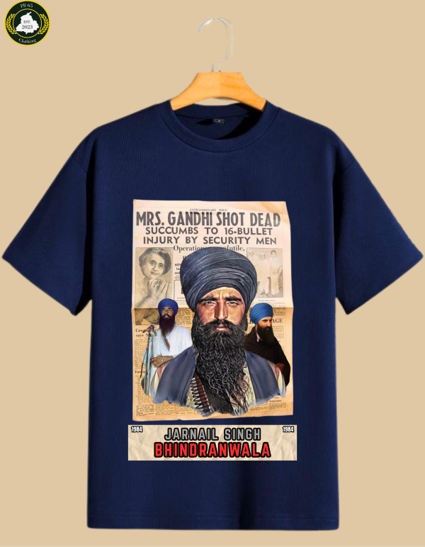 JAIRNAL SINGH BHINDRAWALA OVERSIZED TSHIRT. - Image 3