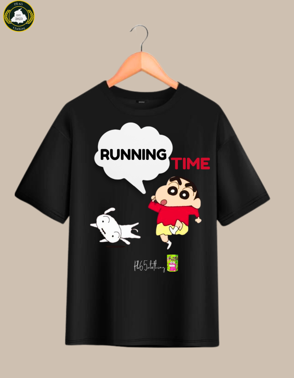"RUNNING TIME" OVERSIZED TSHIRT. - Image 2