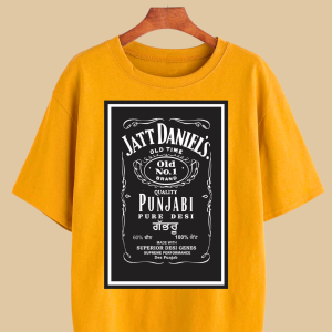 JATT DANIEL,S PARODY OVERSIZED TSHIRT.